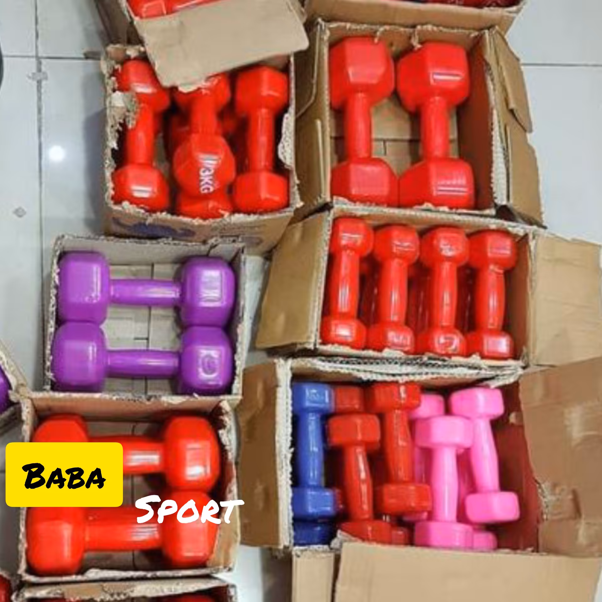 دمبل بانوان  دمبل ایروبیک  2 کیلو گرمی هزینه ارسال پسکرایه