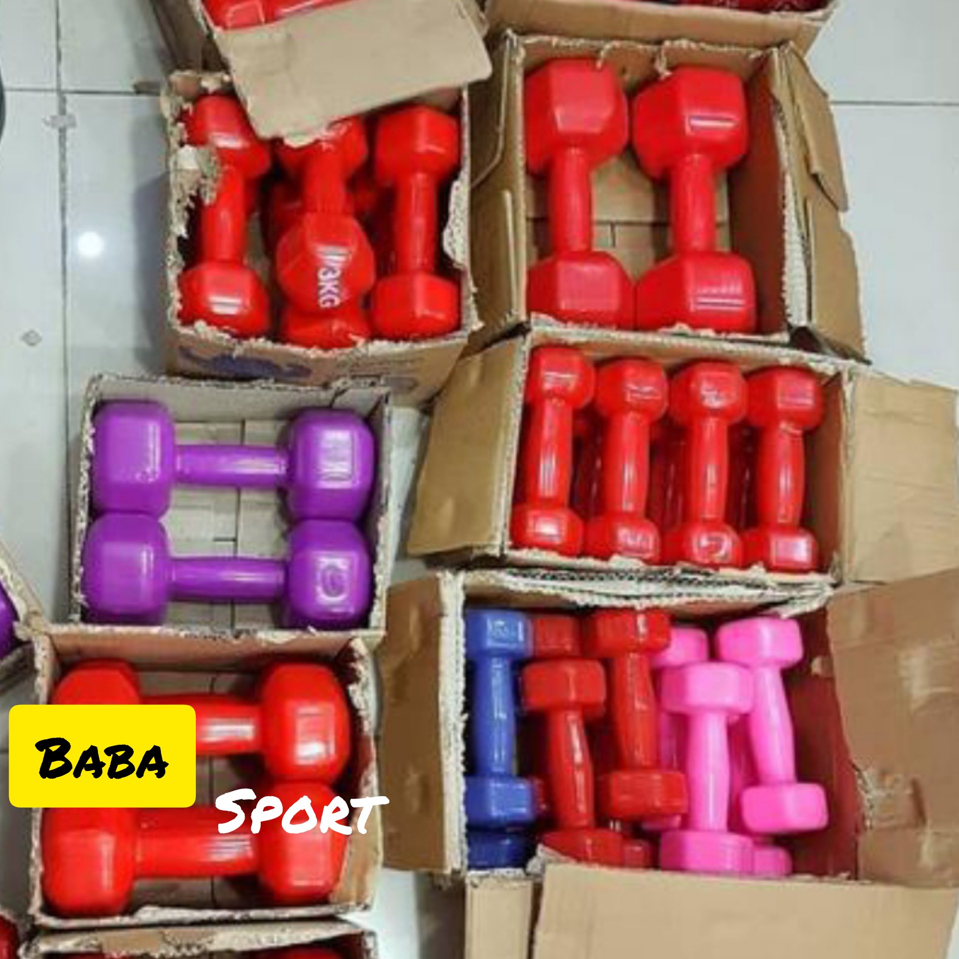 دمبل بانوان  دمبل ایروبیک  2 کیلو گرمی هزینه ارسال پسکرایه