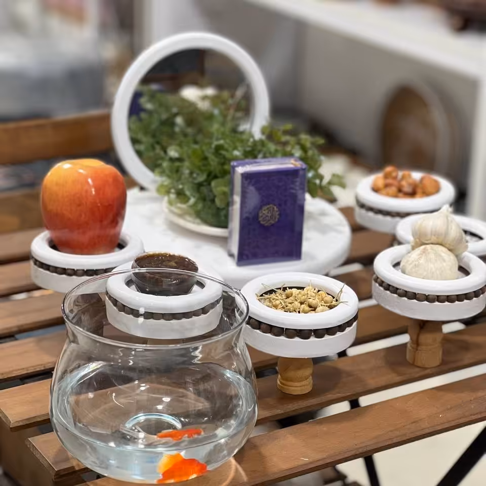 هفت سین چوبی مهره دار