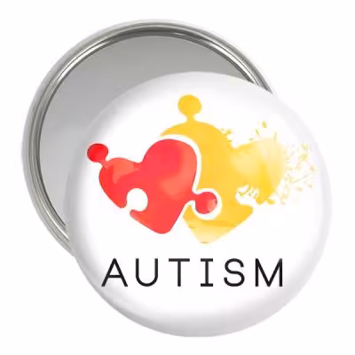 آینه جیبی خندالو مدل اتیسم Autism کد 26730