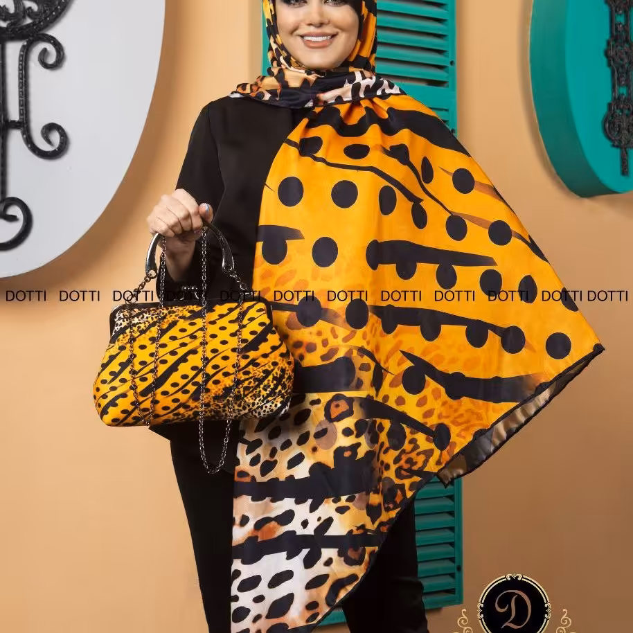 ست کیف و روسری _ ست روسری و کیف _ کیف مخمل جیر ترک و روسری قواره دورچرخ دوز 