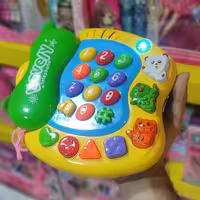 اسباب بازی تلفن موزیکال تلفن اسباب بازی آموزشی تلفن بچگانه آهنگی تلفن کودک چراغ دار