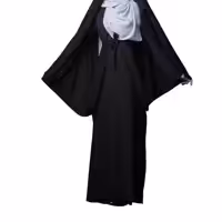 چادر  مشکی کمری قجری جنس کن کن ندا
