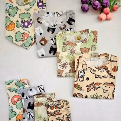 بلوزشلواراسپرت حیوانات. موجودی رابپرسر