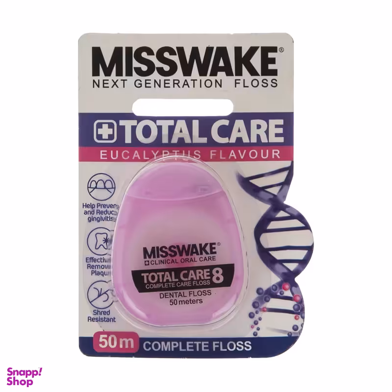 نخ دندان میسویک مدل Total Care طول 50 متر