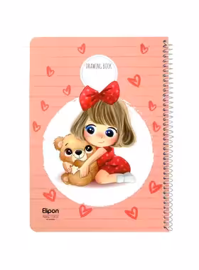 دفتر نقاشی 40 برگ الیپون طرح فانتزی - چی بخونم