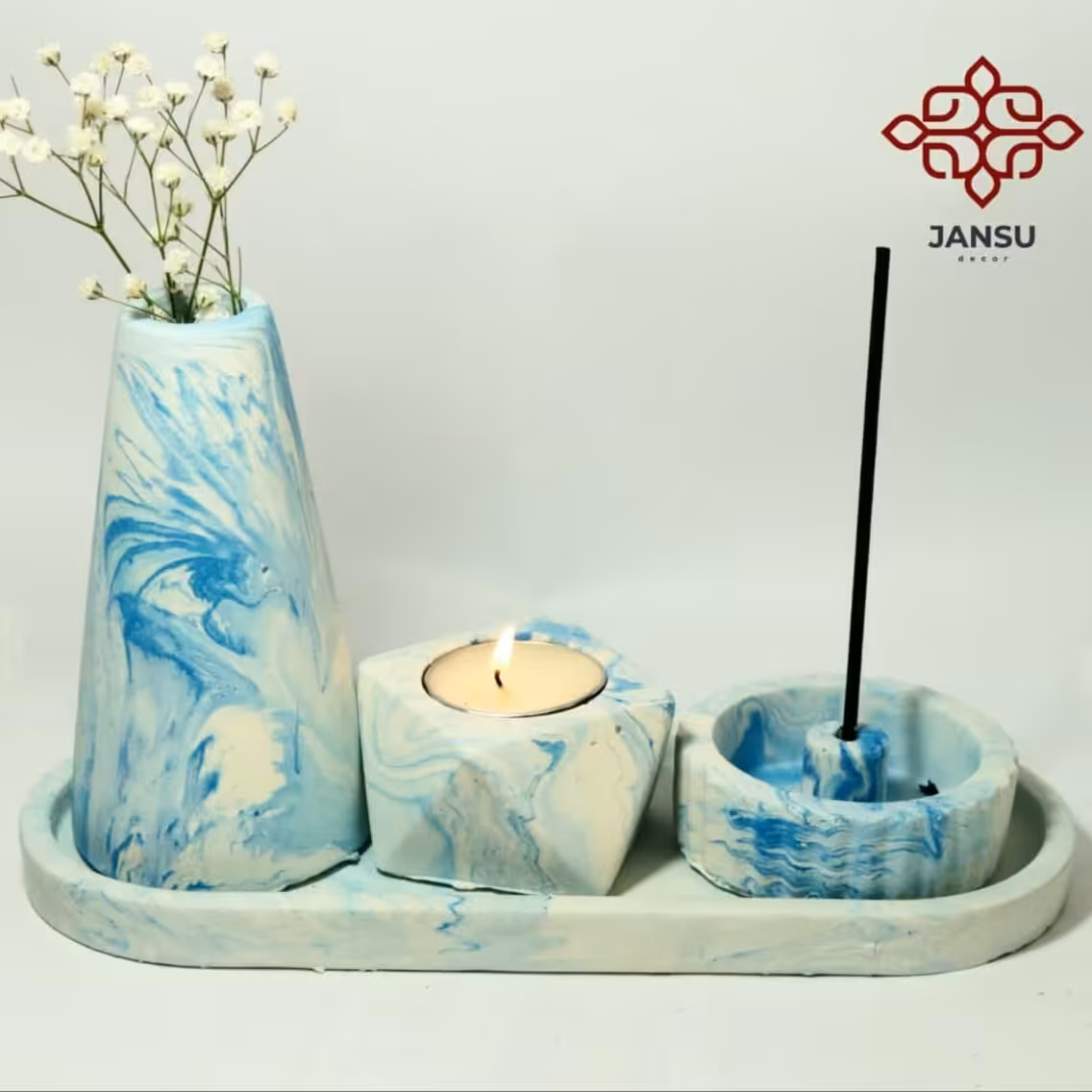 ست جاشمعی وجاعودی  وگلدان