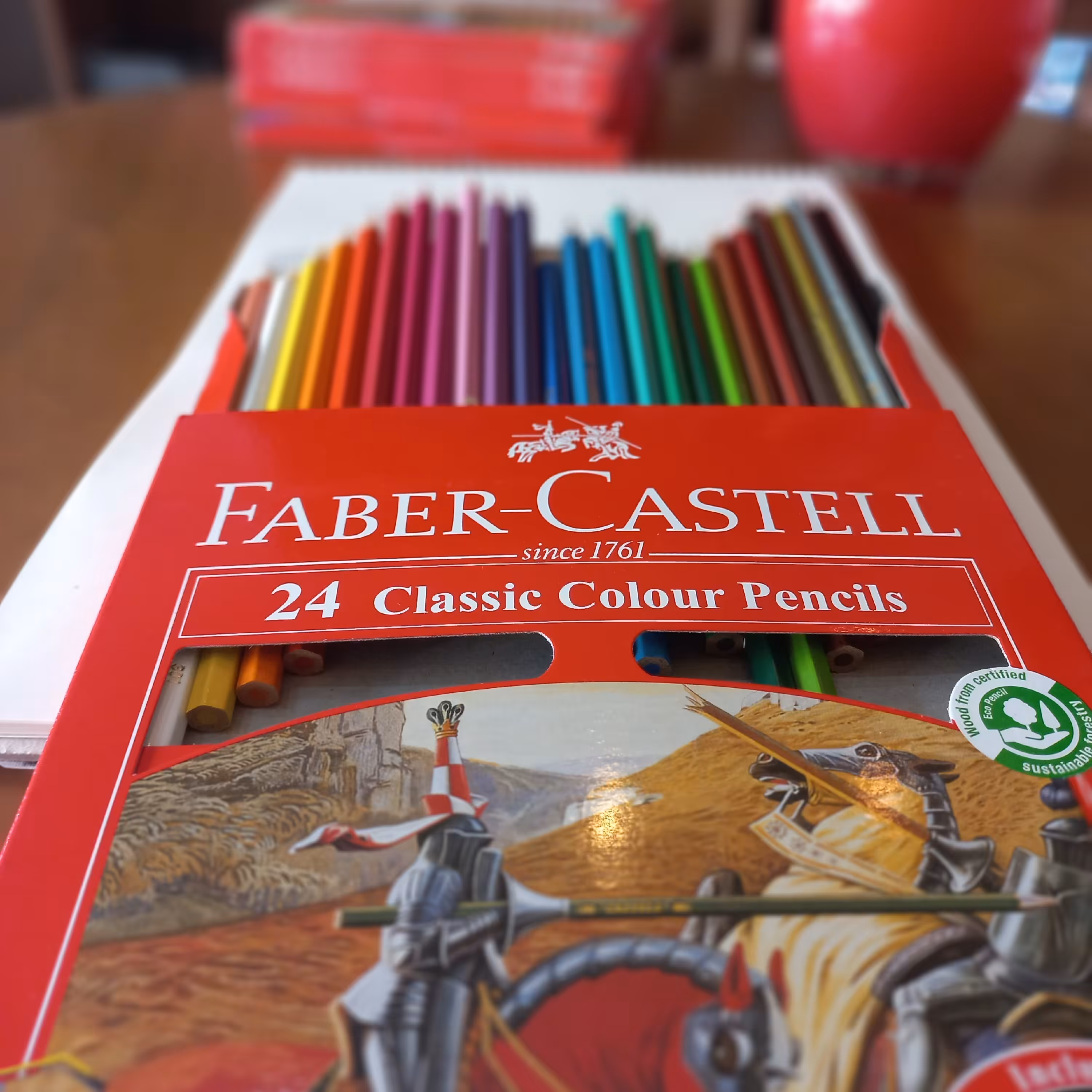 مدادرنگی 24 رنگ فابرکاستل،اورجینال مقوایی