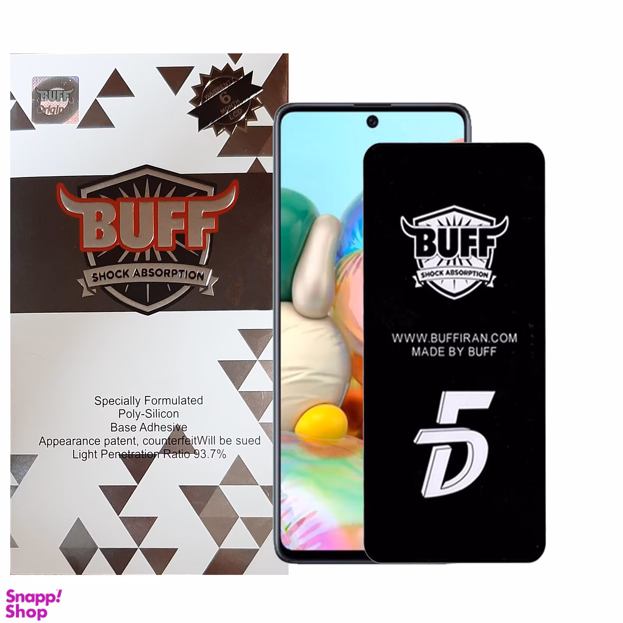 محافظ صفحه نمایش 5D بوف مدل F33 مناسب برای گوشی موبایل سامسونگ Galaxy A72 / A71 / S10 Lite / M51 / Note 10 Lite