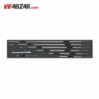 ست میکرومتر میله ای داخل سنج 200-50 میلیمتر آسیمتو مدل 0 12 242