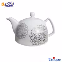 قوری چینی یونیک مدل ماندالا سیلور UN-7542