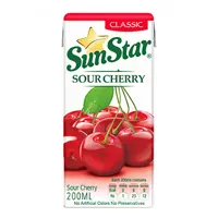 نوشیدنی آلبالو سان استار - 0.2 لیتر  بسته 36 عددی