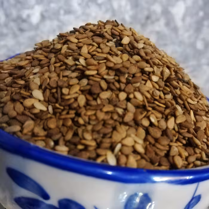 کنجد بوداده(تفت داده) (1000 گرمی ارسال رایگان)