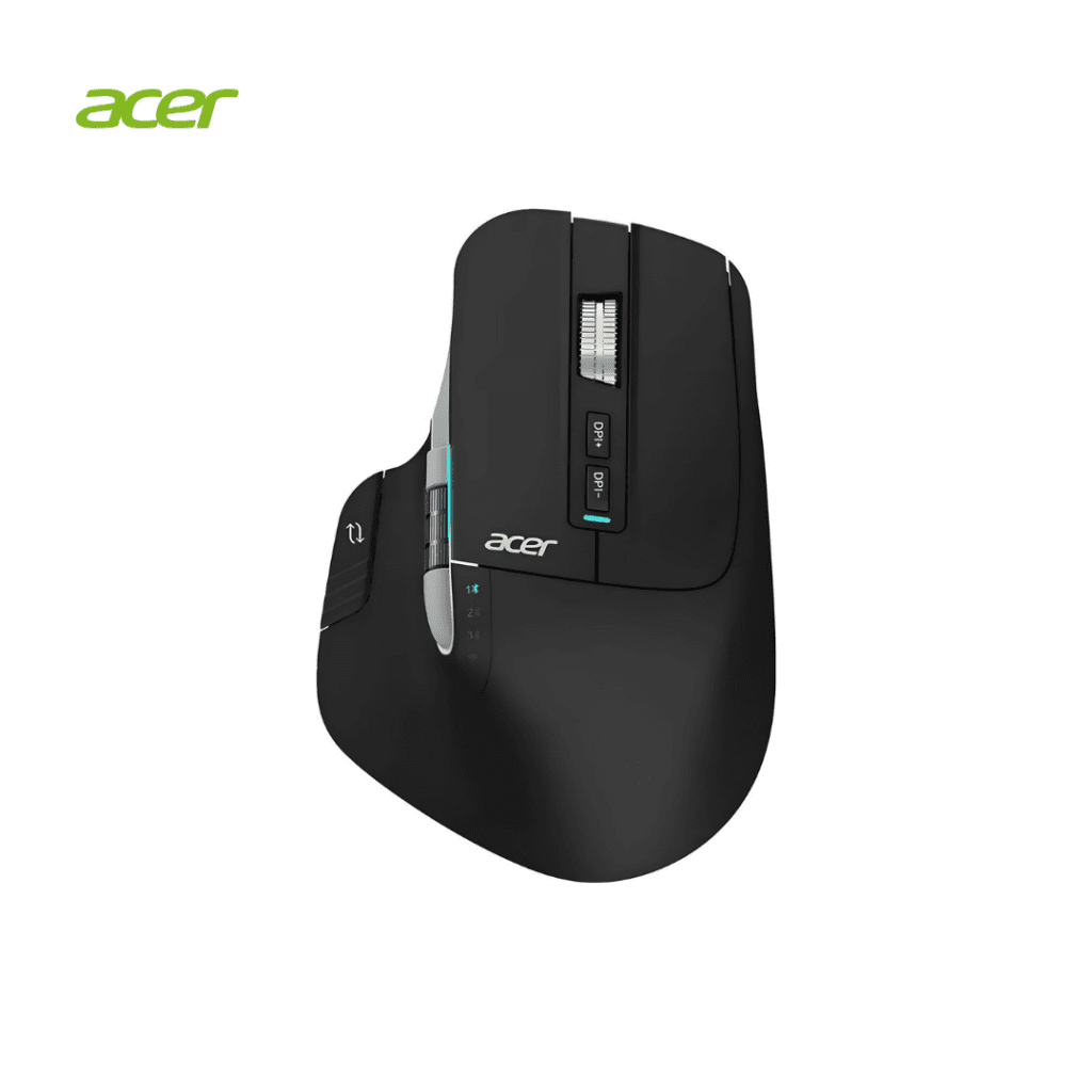 موس ایسر ارگونومیک سایلنت بلوتوث وایرلس شارژی مدل Acer OMR225 Ergonomic Silent Wireless Bluetooth Dual Mode RGB