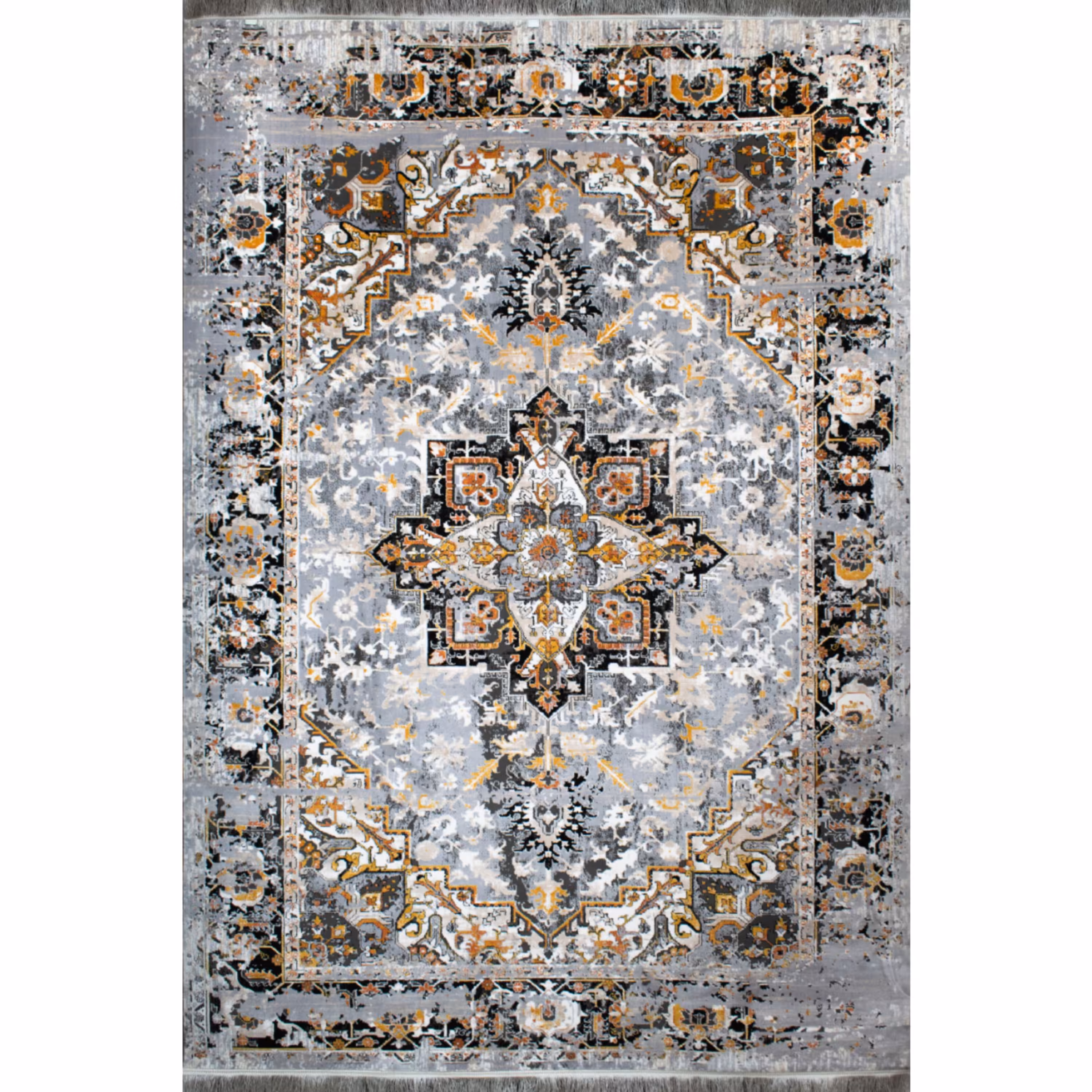 فرش ماشینی افرند طرح پتینه 500 شانه کد 6602 (شش متری)