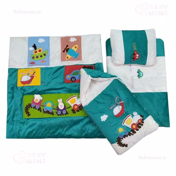 سرویس خواب چهار تیکه مخمل قطار