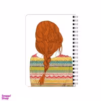 دفترچه یادداشت بامبیلیپ مدل چوبی طرح موی بافت دخترونه کد 4332540