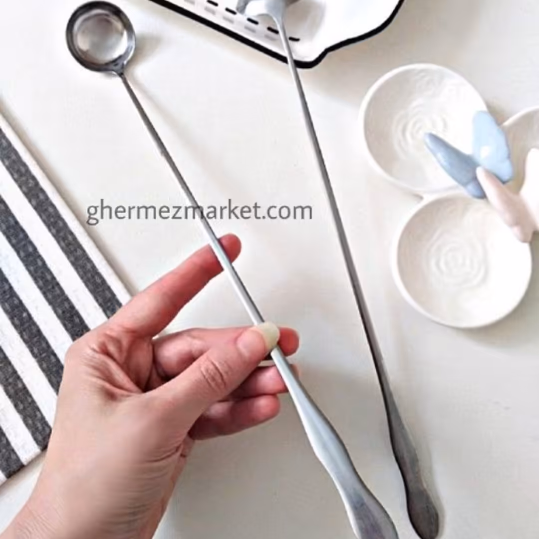 ملاقه پارچ بلند شربت نقره ای،38 گرم