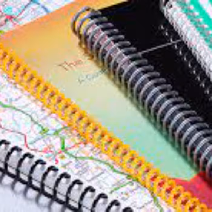 چاپ جزوه A4 پشت رو 100 برگ با سیمی با طلق ضخیم با کیفیت عالی و پر رنگ