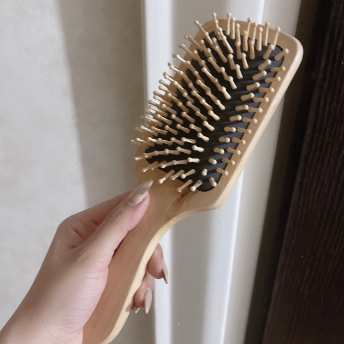 برس چوبی بامبو سایز بزرگ
