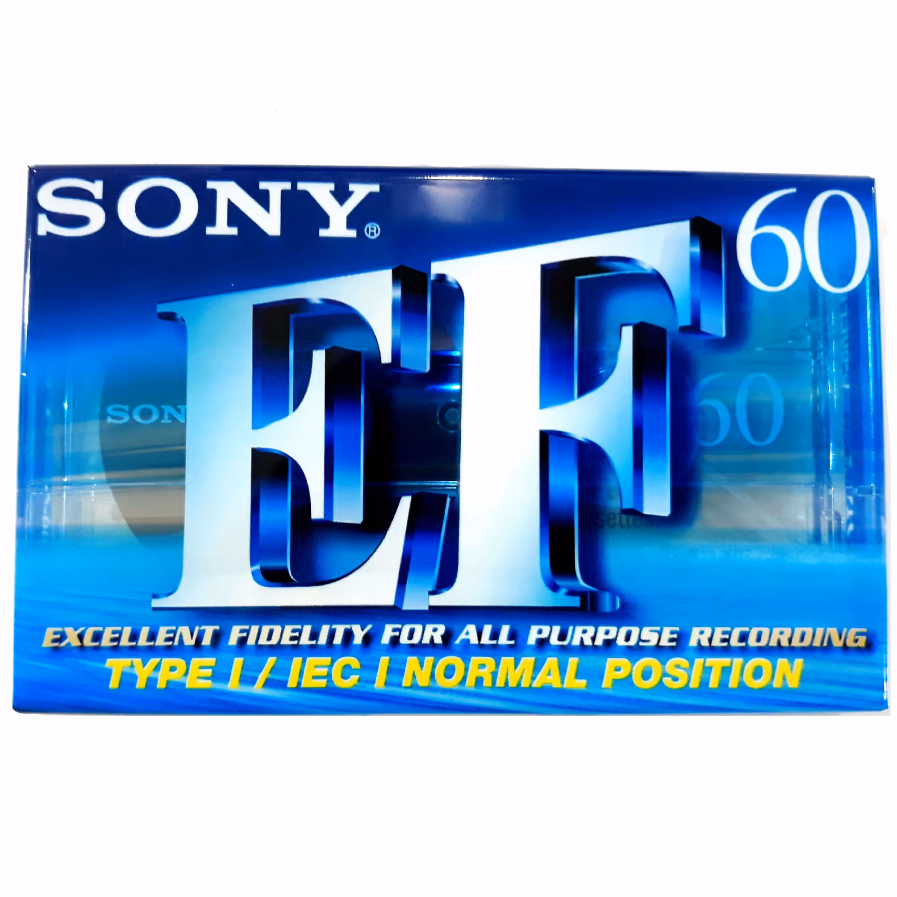 نوار کاست خام 60 دقیقه سونی سری محبوب  EF  اصلی و اورجینال ،پلمپ و آکبند