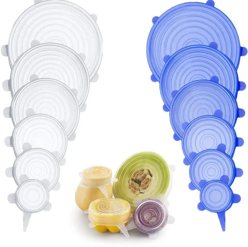 درپوش سیلیکونی ژاپنی ظروف غذا 6 عددی