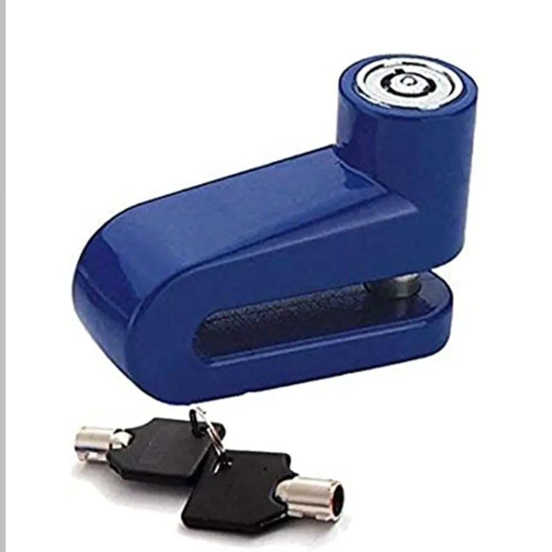 قفل دیسکی مناسب برای موتور سیکلت MOTO LOCK رنگ آبی