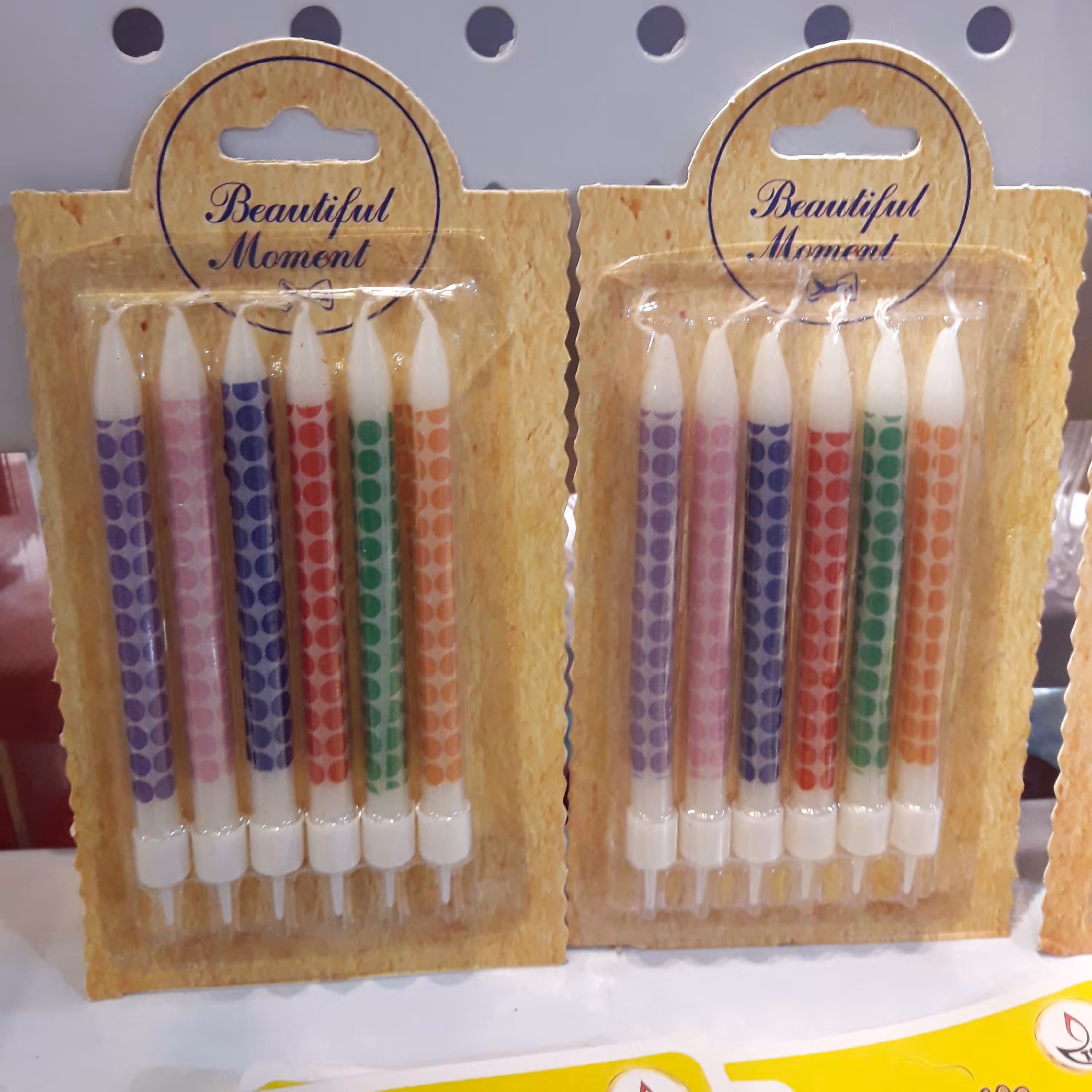 شمع تولدلاکچری 5 رنگ کدg12