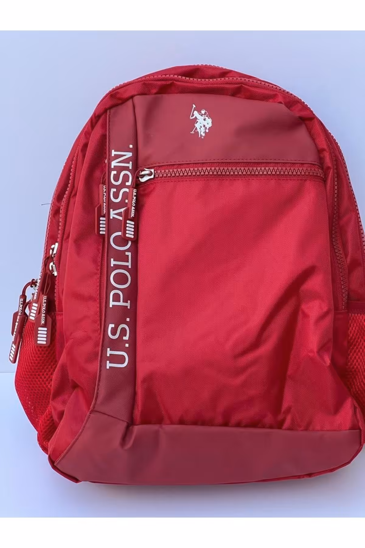 کیف مدرسه قرمز مردانه و زنانه استفاده روزانه دارای مجوز برای یک کوله پشتی گسترده در فصل جدید U.S. Polo Assn.