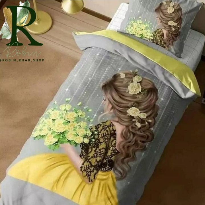 روتختی سه بعدی پنج تکه ترک طرح دخترانه