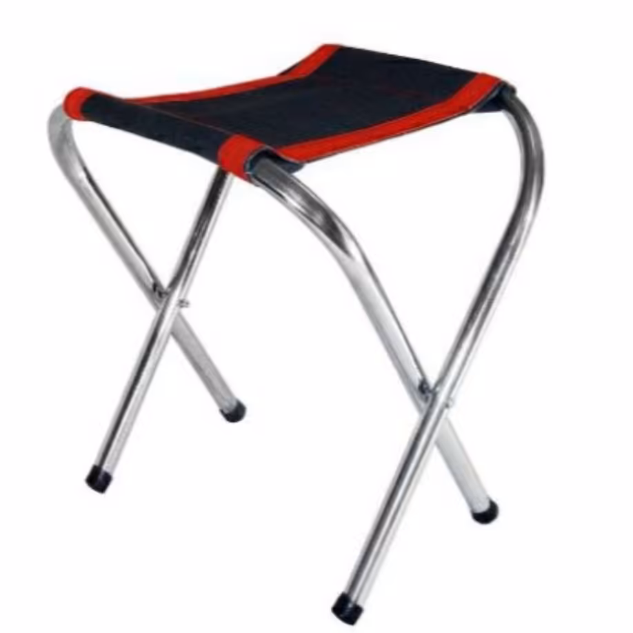 صندلی سفری تاشو فوم دار ضربدری پایه بلند  (پس کرایه)