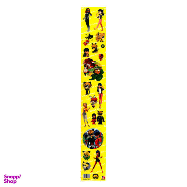 برچسب طرح دختر کفشدوزکی و پسر گربه ای کد 205 بسته 3 عددی