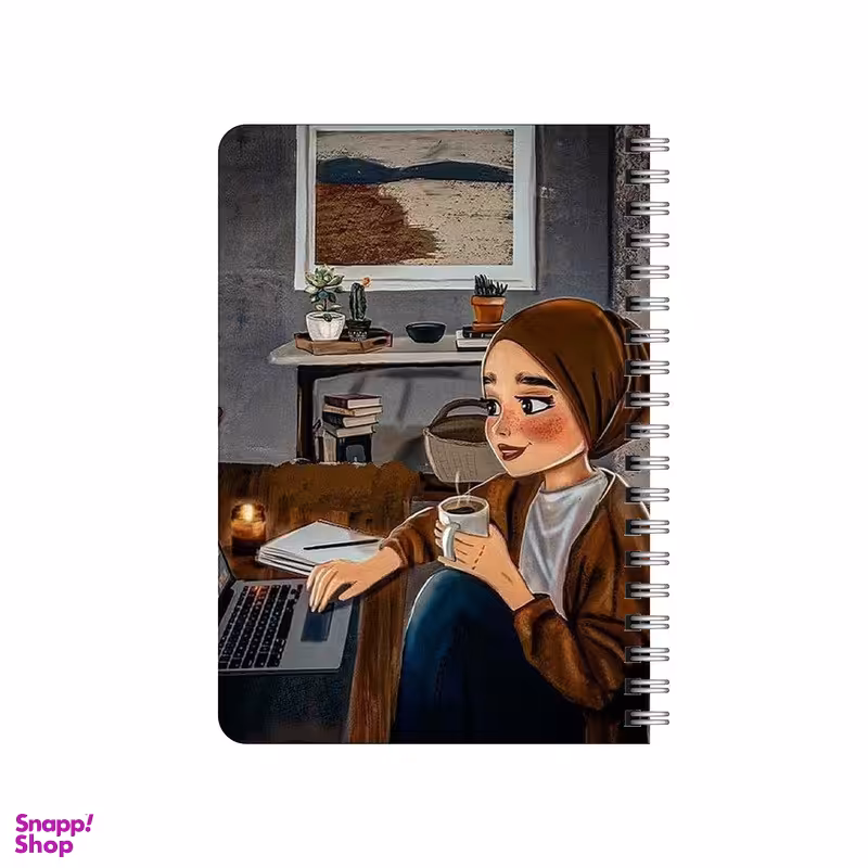 دفترچه یادداشت بامبیلیپ مدل چوبی طرح عصر یک روز معمولی کد 1589425