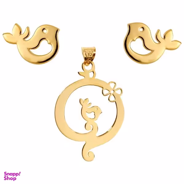 نیم ست طلای 18 عیار رزا مدل SG60