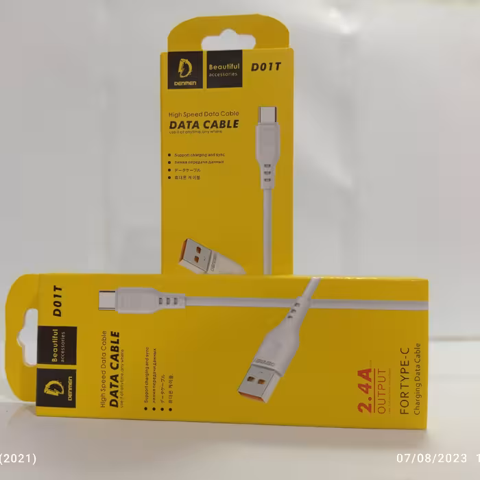 کابل شارژر کن تایپ سی معمولیDENMEN