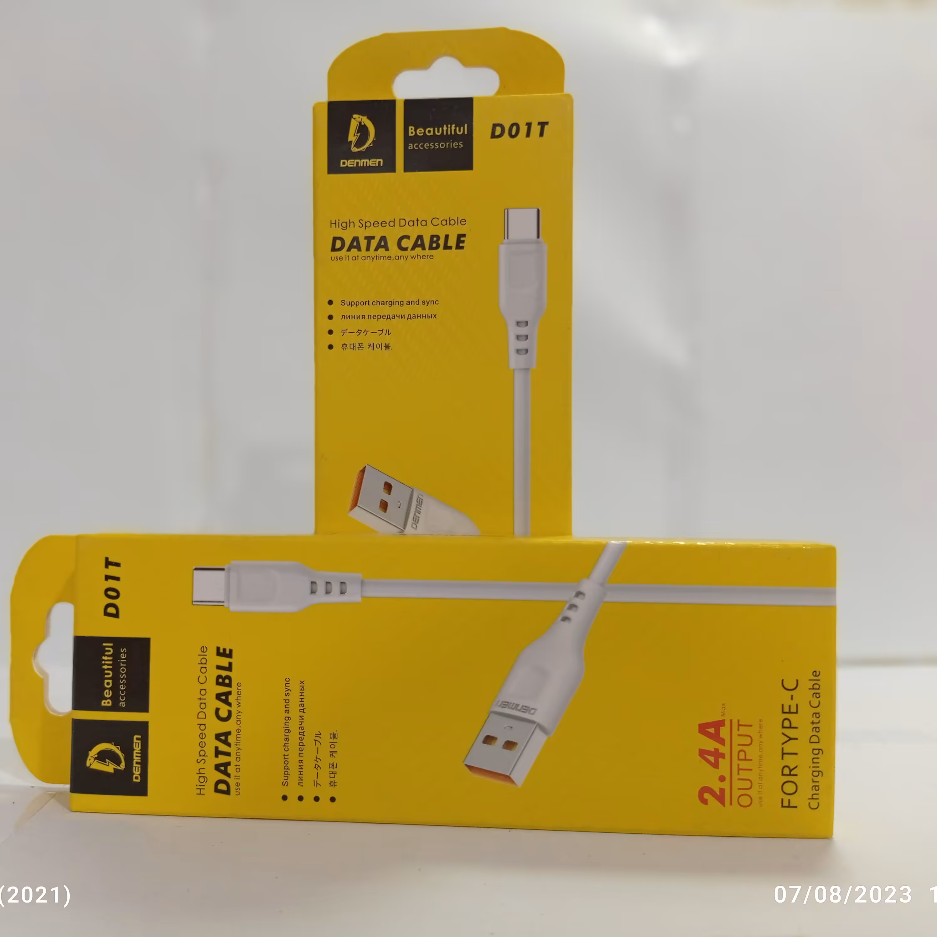 کابل شارژر کن تایپ سی معمولیDENMEN