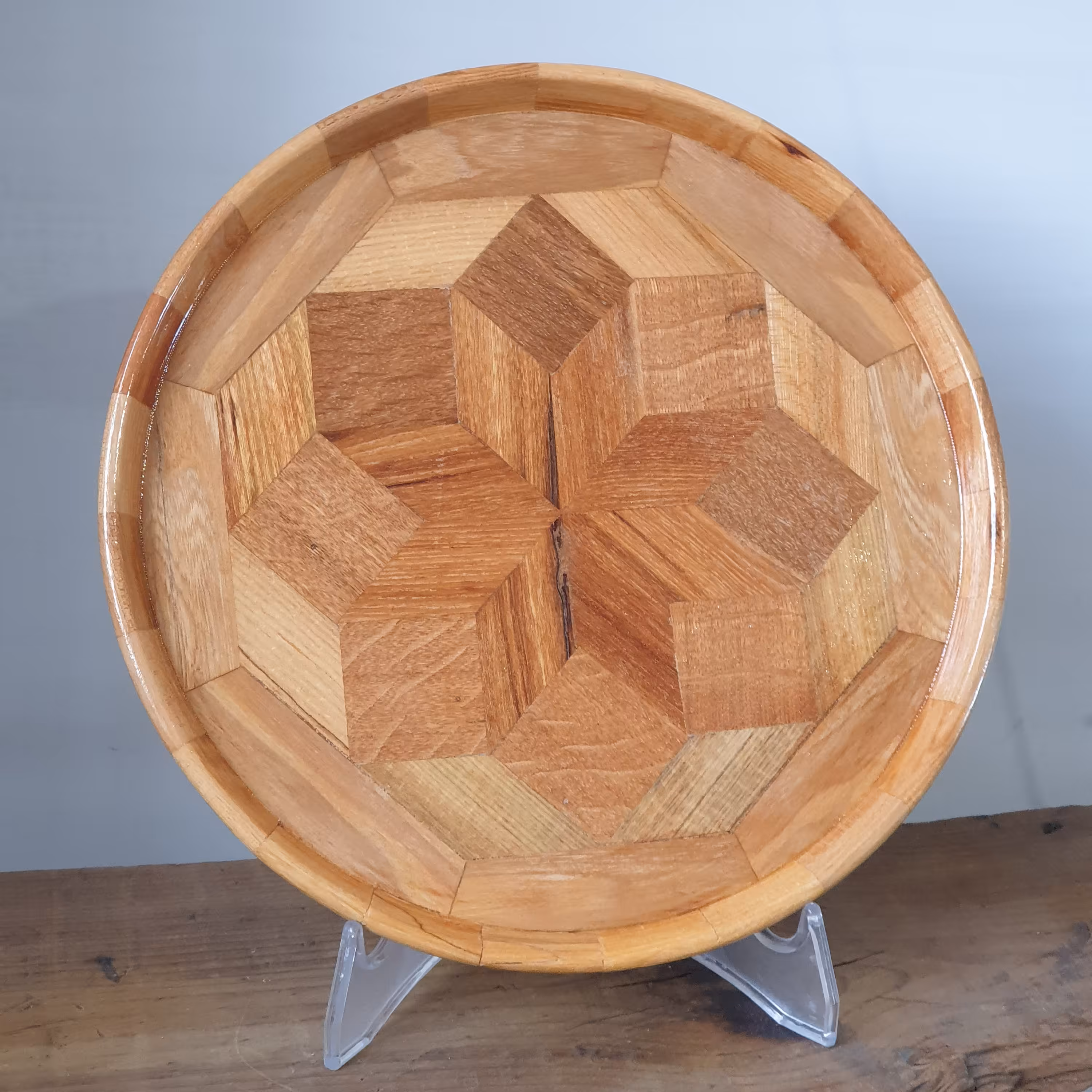 سینی چوبی با کف ستاره