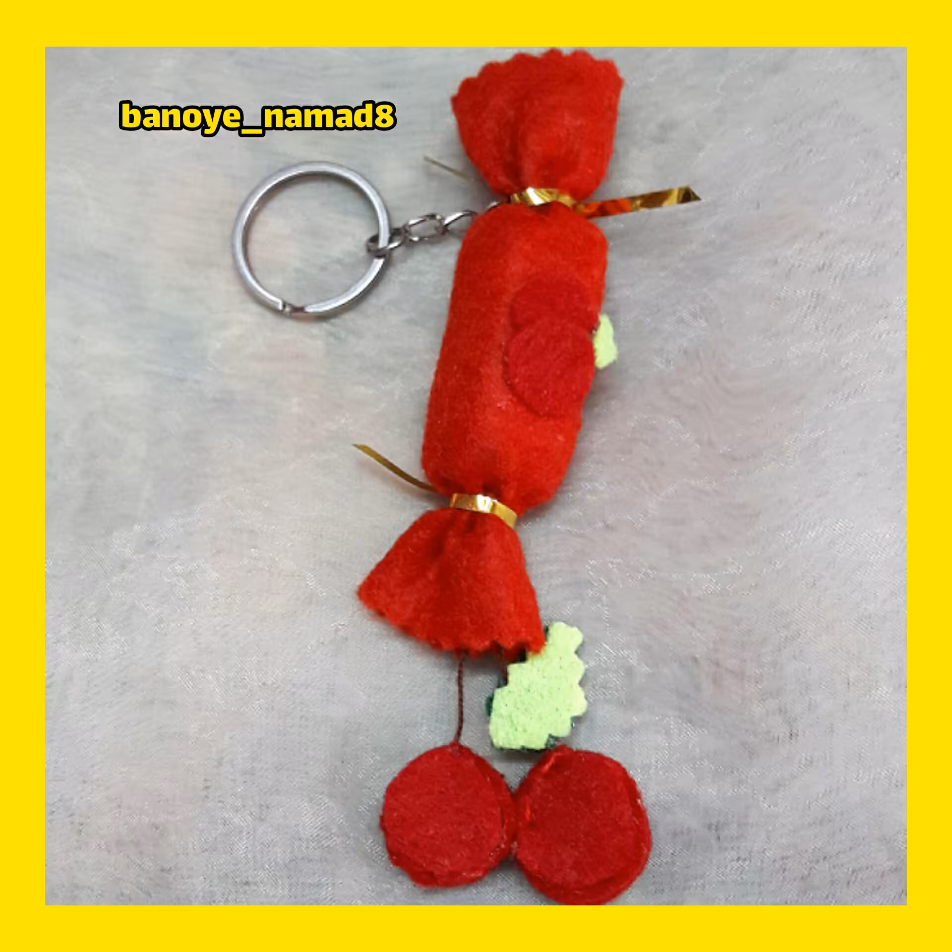 جاکلیدی شکلات پیج گیلاس قرمز 13 cmمناسب آویز کیف ، کلید کمد کودک ، سیسمونی ، جایزه و کادو و گیفت کد16