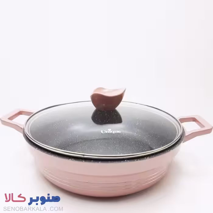 تابه 28 دو دسته کف گرانیت یونیک مدل UN7815 - صنوبرکالا