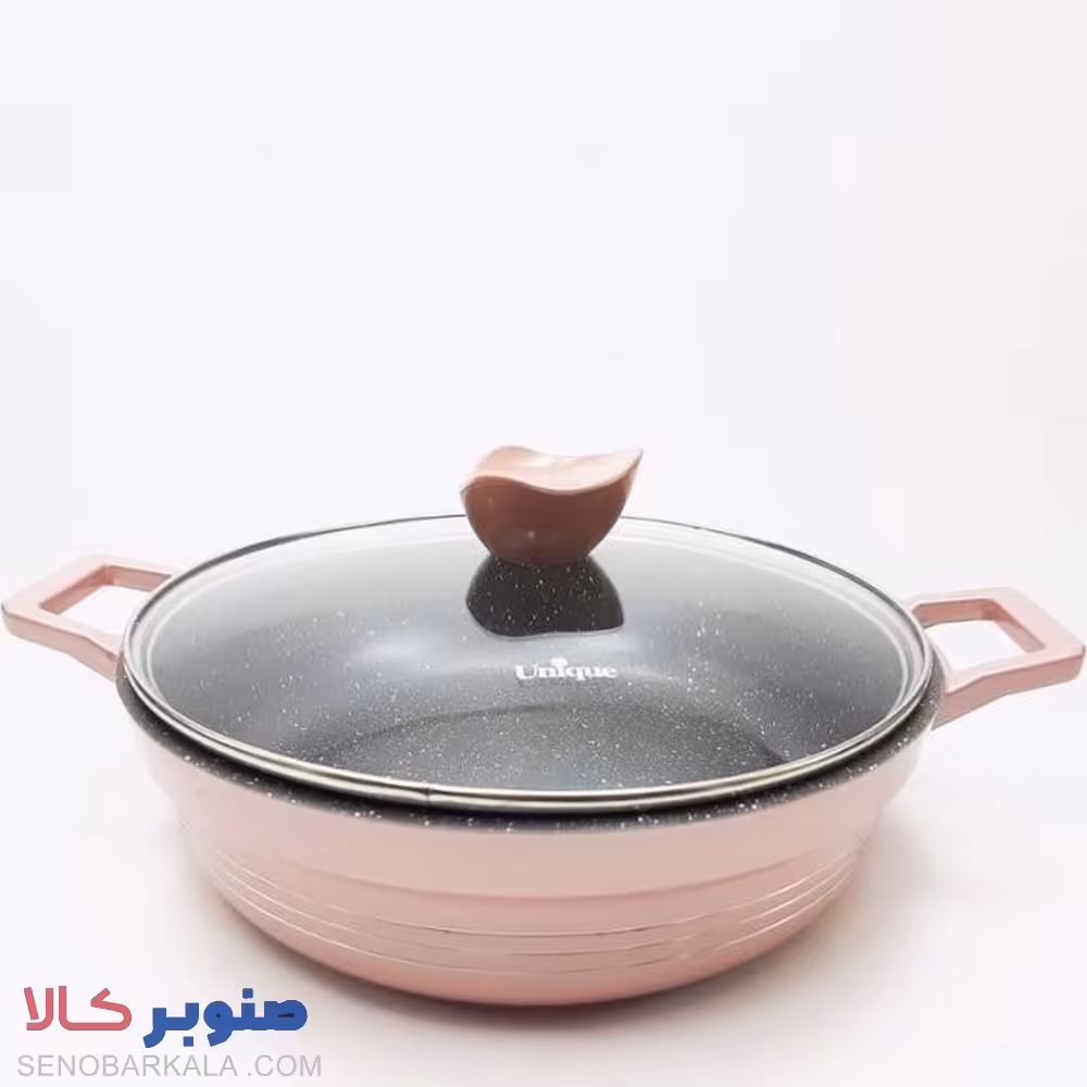 تابه 28 دو دسته کف گرانیت یونیک مدل UN7815 - صنوبرکالا
