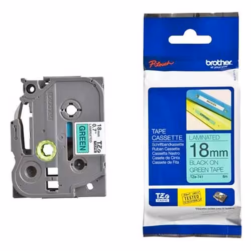 برچسب لیبل پرینتر برادر مدل TZe-741