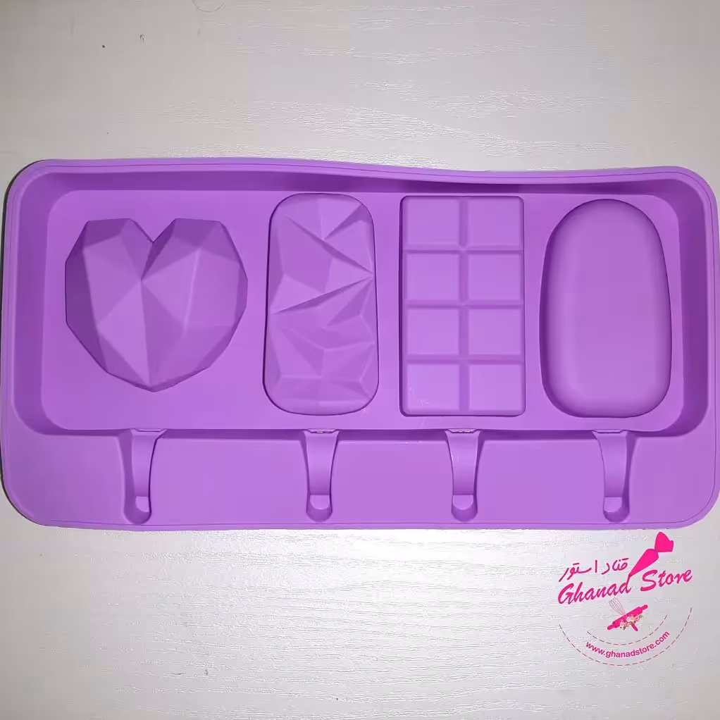 قالب سیلیکونی پاپسیکلز  4 طرح جور 