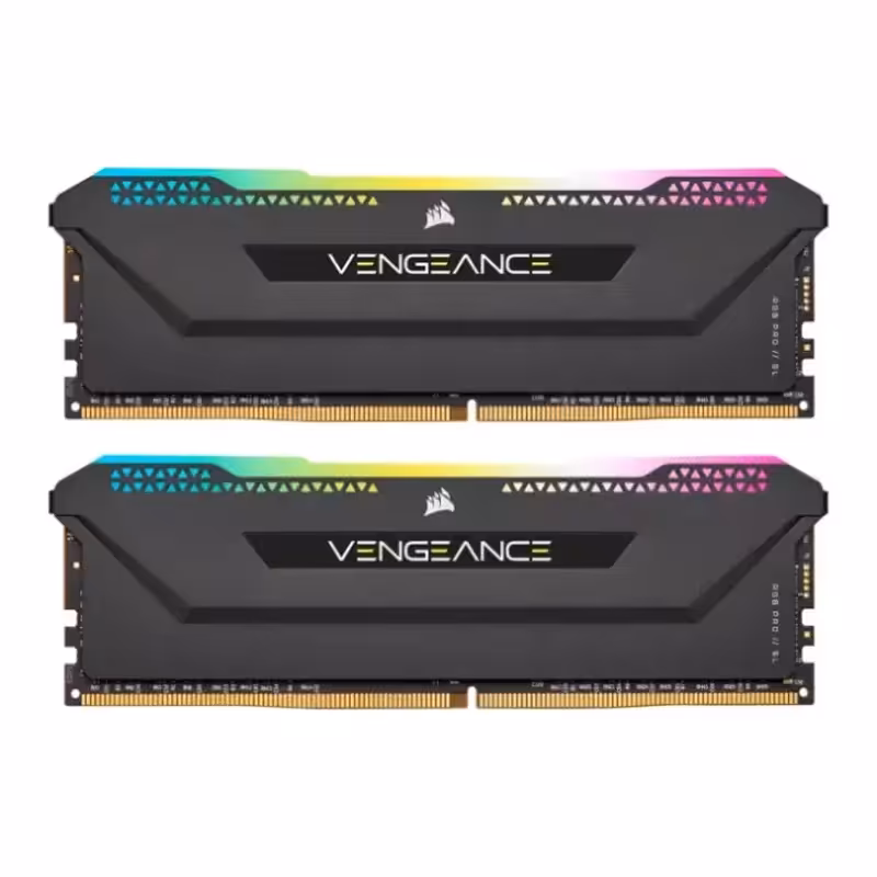 رم کورسیر VENGEANCE RGB PRO SL Black 32GB 16GBx2 3600MHz CL18