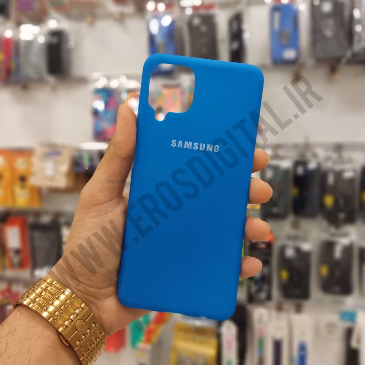 قاب سامسونگ A11 طرح سیلیکونی (TPU) - آبی