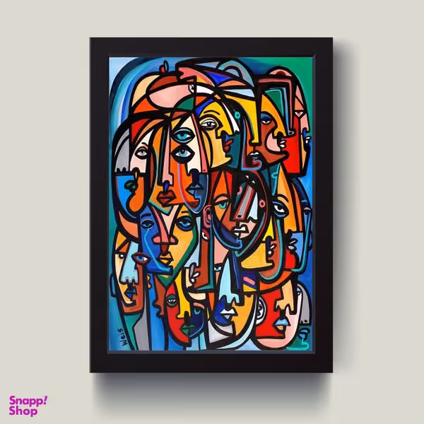 تابلو مدل دکوراتیو چهره در چهره کد G13-43