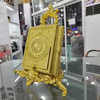 جا قرآنی سایز کوچک رنگ ثابت با پایه تمام فلز کیفیت عالی 