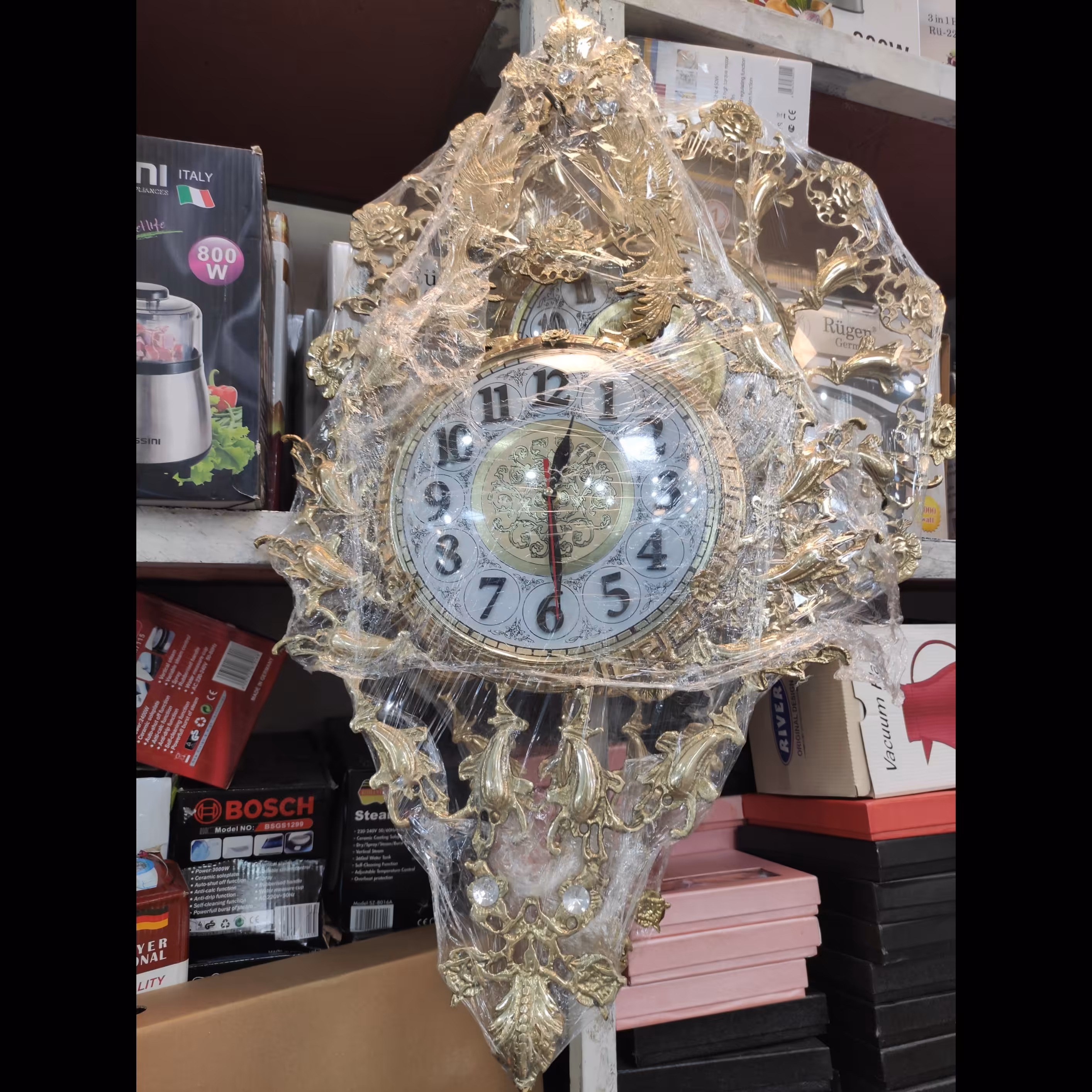 ساعت دیواری برنز سنگین بسیار شیک ارسال رایگان