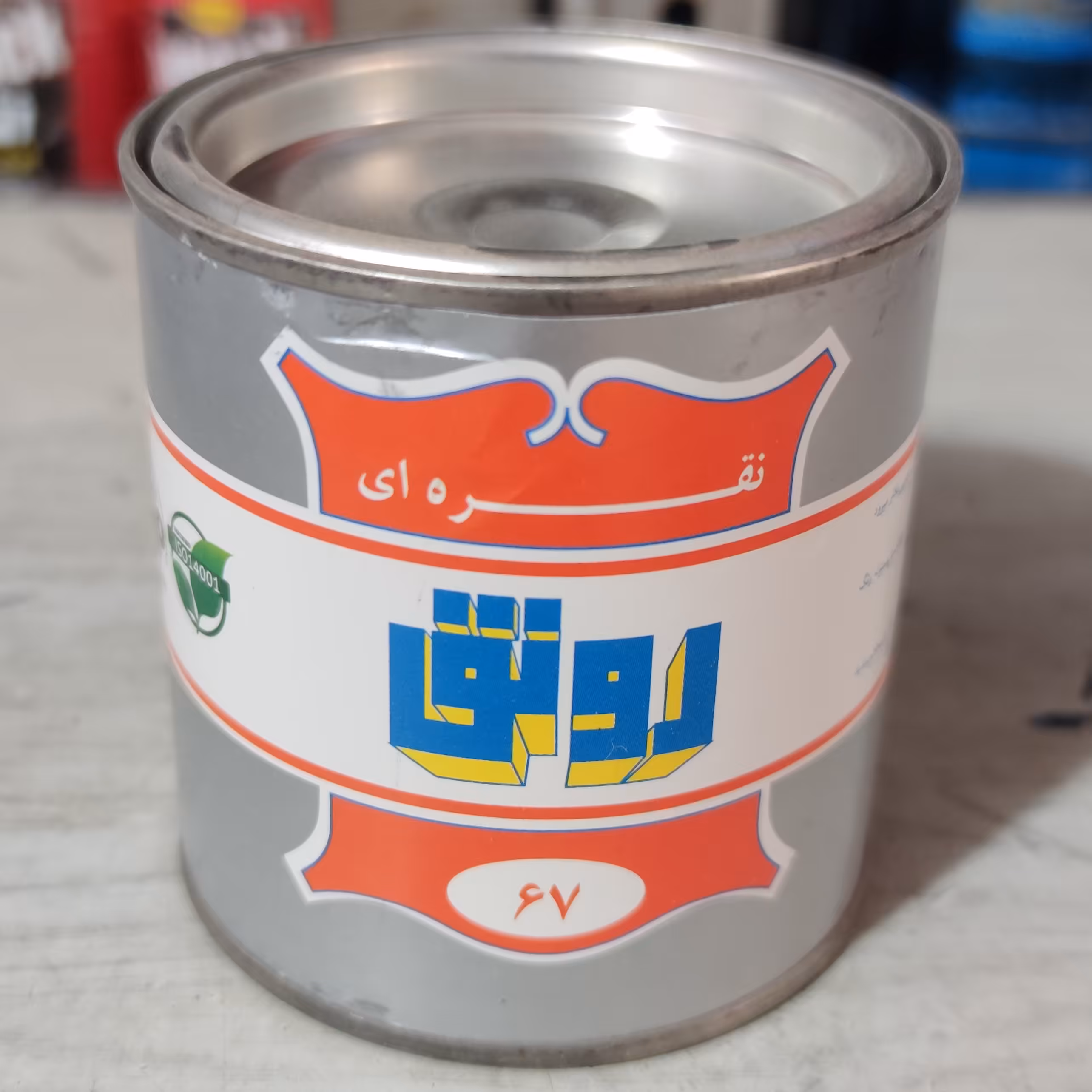رنگ نقره ایی رونق حجم ربعی 250 گرم