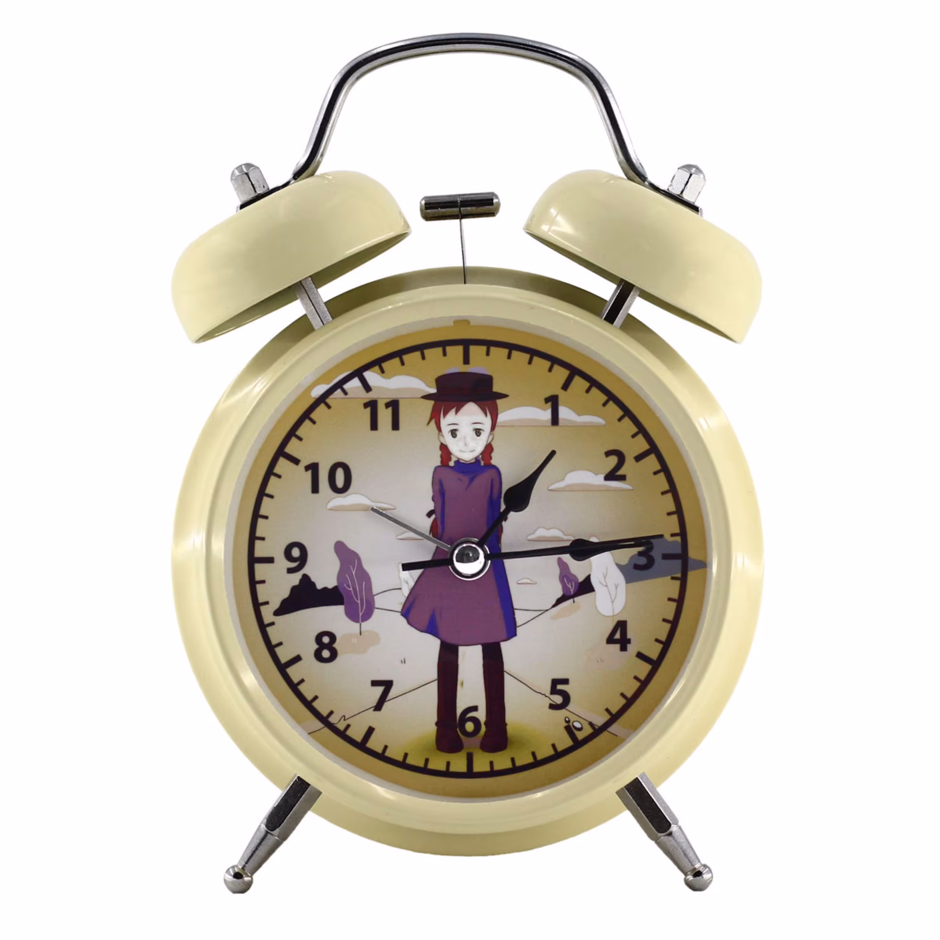 ساعت رومیزی کودکانه طرح کارتون آنشرلی با موهای قرمز کد Anne sherly