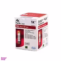 نوار تست قند خون آکیو چک (Accu-Chek) مدل پرفورما رنگ قرمز